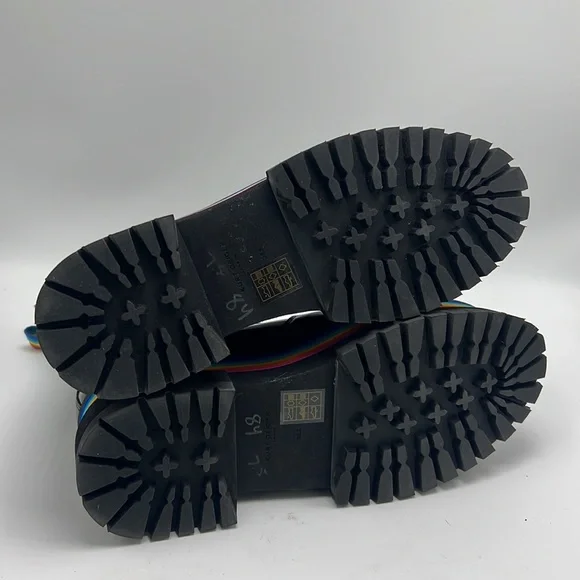 Kurt Geiger women's Birdie Rainbow Platform Chelsea Boots size 7.5 38.5 euro - Picture 3 of 7